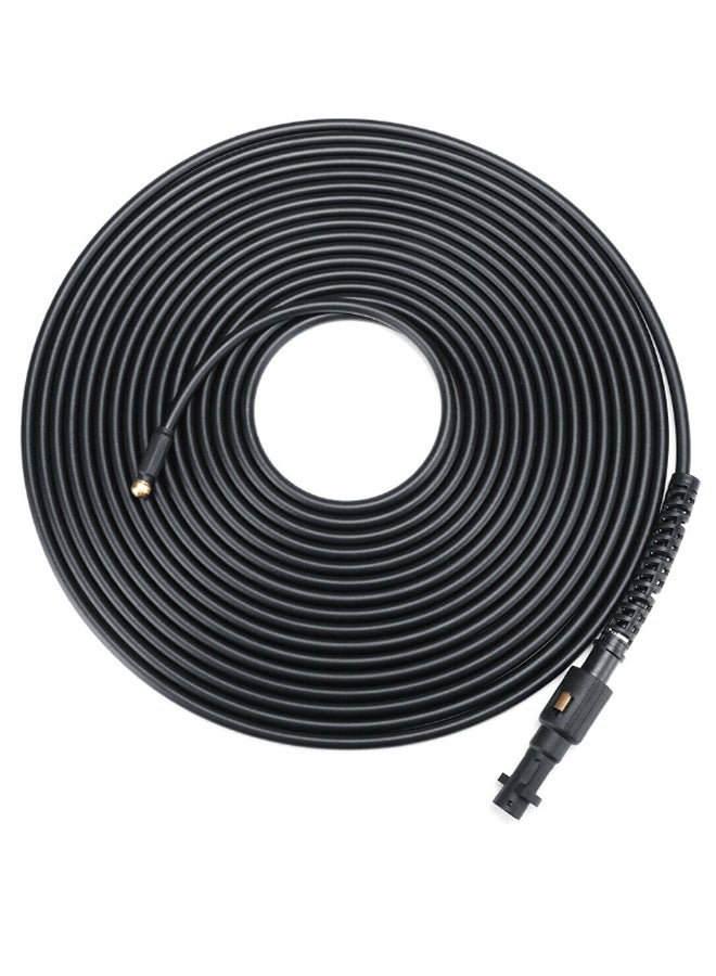 Generic - Sewer Drain Pressure Washer Cleaning Hose Tube For Karcher K Series Black 15meter - Image 1