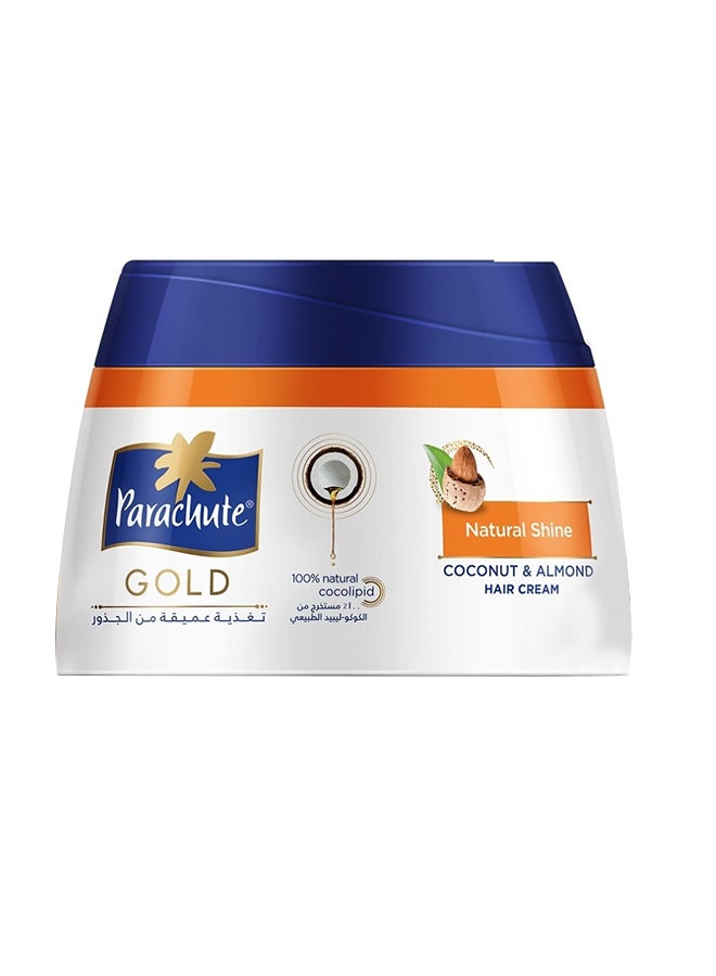 Parachute Gold Natural Shine Coconut And Almond Hair Cream 140ml  - Image 1