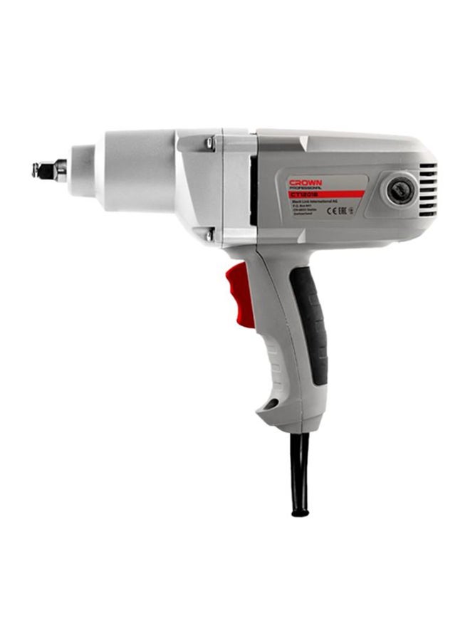 Crown CT12018 Impact Wrench 900W, 220V/60Hz Grey/White/Red Grey/White/Red - Image 1