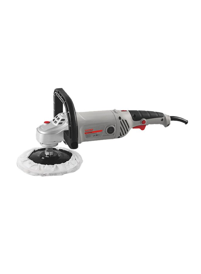 كراون مصقلة مقاس 180 مم، بقوة 1300 وات، وبقدرة 220 فولت/60 هرتز رمادي/أسود - Image 1