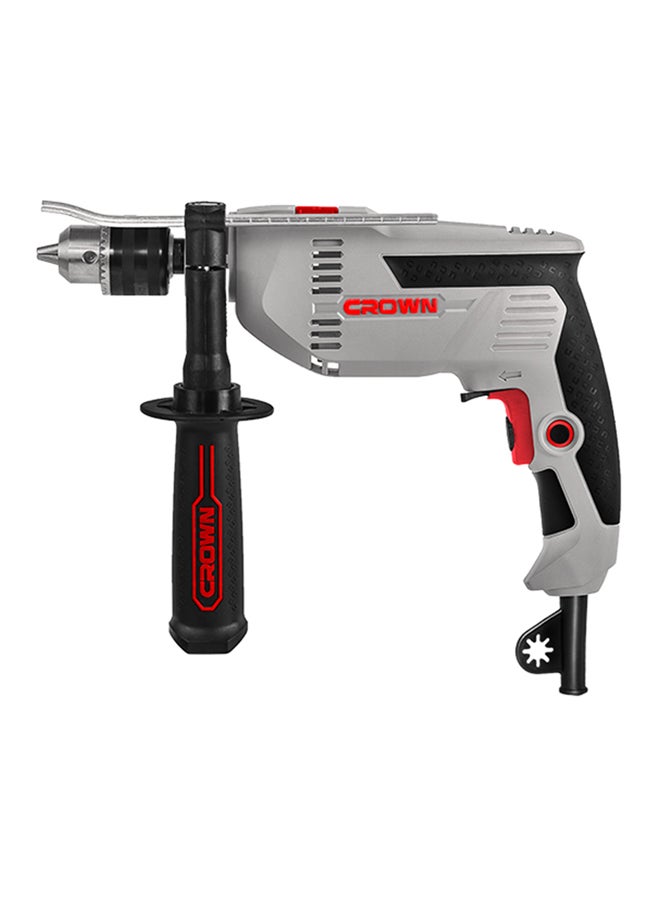 Crown CT10129 Impact Drill 13 mm 750 Watt CROWN Grey/Black/Red Grey/Black/Red  - Image 2