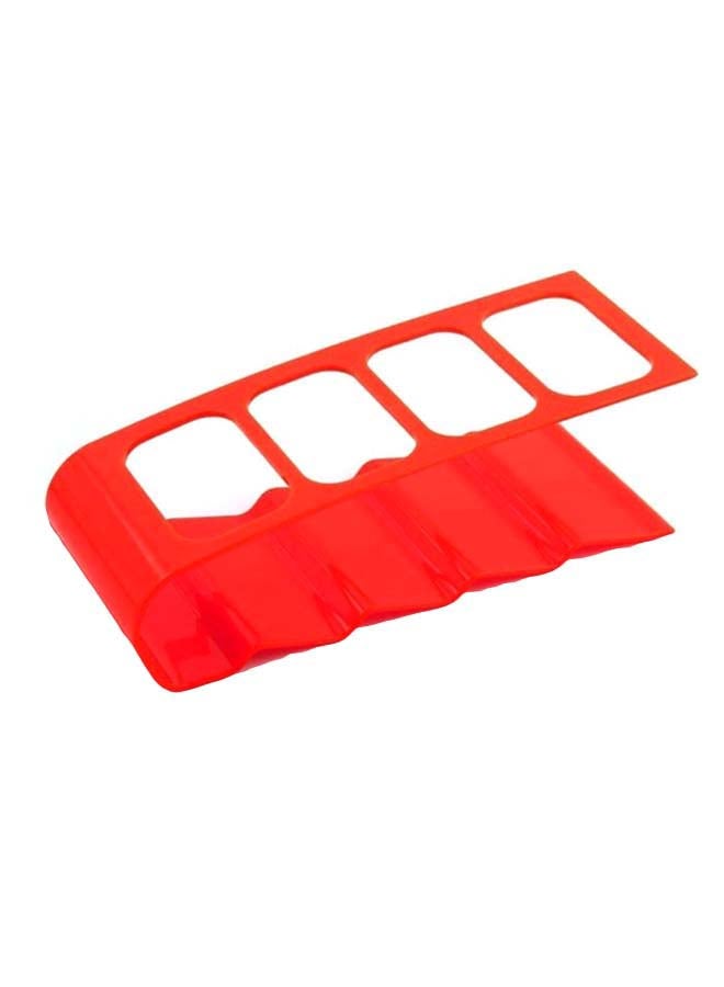 Generic 4-Slot Desktop Remote Control Holder Red 19 x 7.3cm 