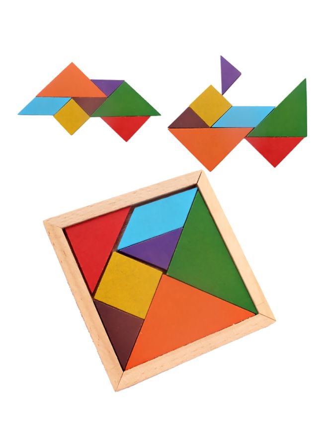 كول بيبي طقم ألعاب تركيب الصور المقطعة لتدريب العقل مصنوع من الخشب ومكون من 7 قطع 12x0.5x11.5سم - Image 2