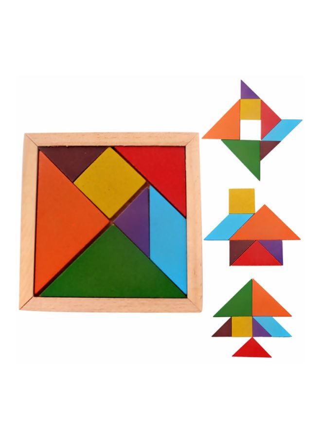 كول بيبي طقم ألعاب تركيب الصور المقطعة لتدريب العقل مصنوع من الخشب ومكون من 7 قطع 12x0.5x11.5سم - Image 3