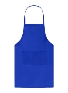 Generic Pocket Pattern Kitchen Apron Blue 10 x 5centimeter 