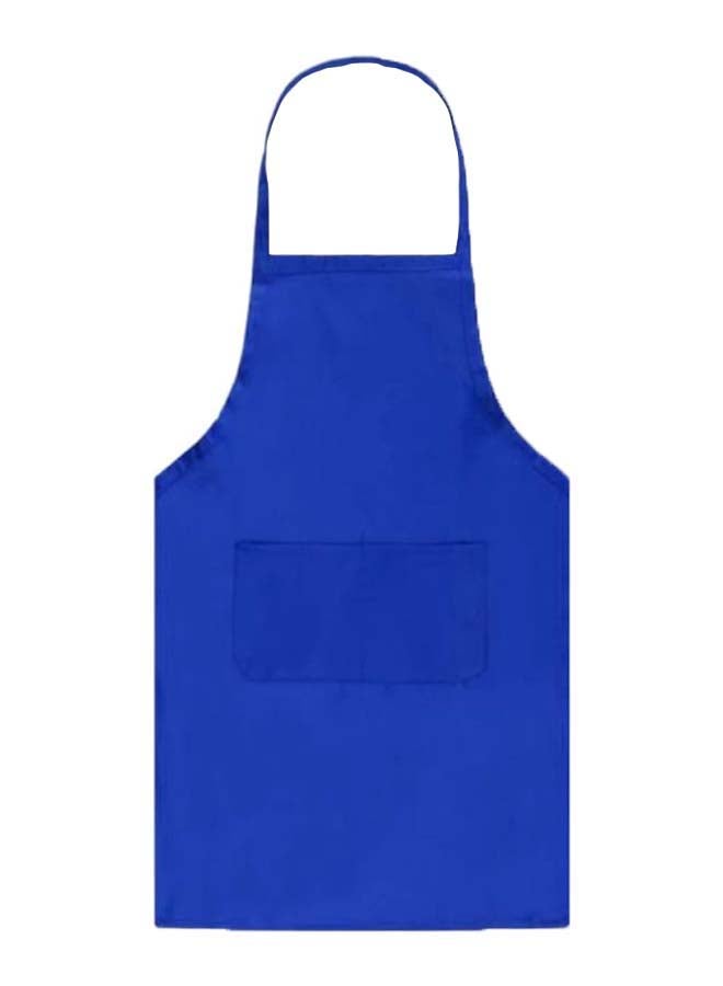 Pocket Pattern Kitchen Apron Blue 10 x 5centimeter 