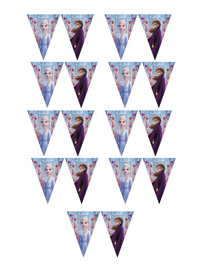 بروكوس مجموعة أعلام مثلثة الشكل من فيلم "Frozen II" من ديزني مكونة من 18 قطعة - Image 1