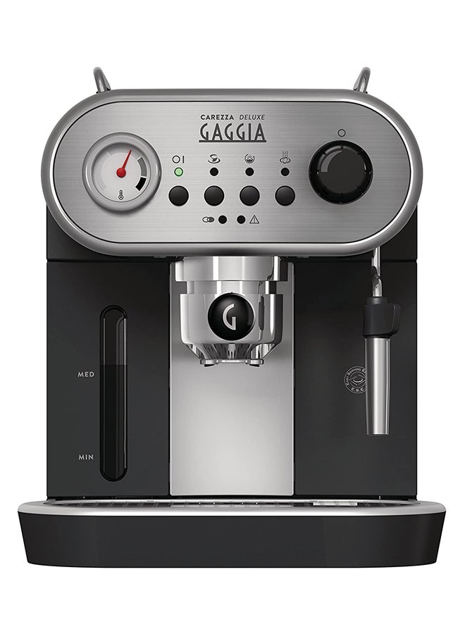 GAGGIA - Carezza Deluxe Manual Espresso Machine 1.4 L 1900.0 W RI8525/08 Black/Silver - Image 1