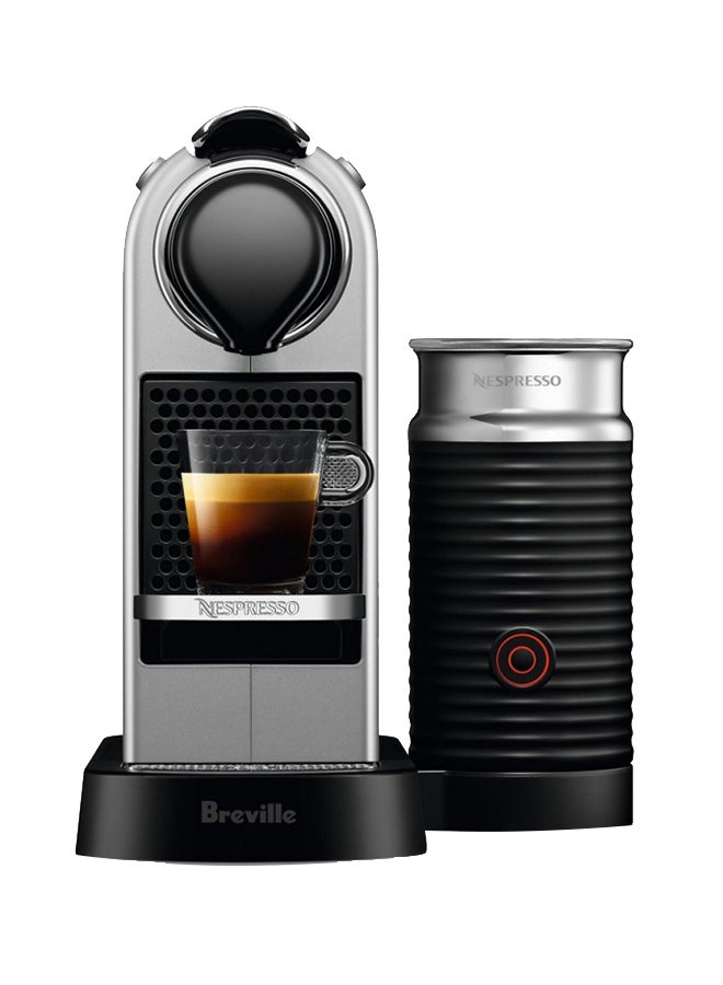 Breville - Citiz And Milk Espresso Maker 1.0 L 1710.0 W BEC680SIL1BUC1 Grey/Black - Image 1