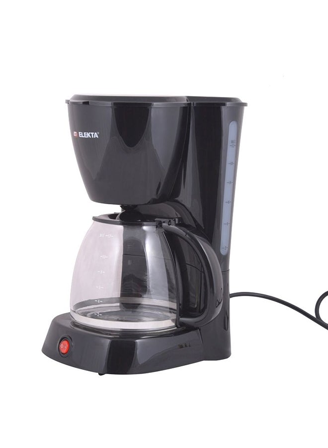 اليكتا ماكينة صنع القهوة سعة 1.5 لتر بقوة 900 وات 1200.0 ml 900.0 W ECM-89MKII أسود/شفاف - Image 1