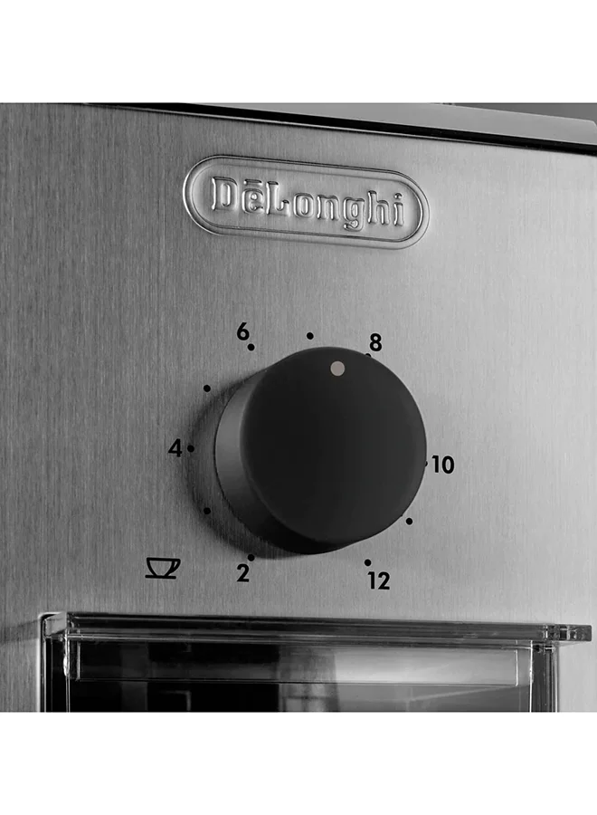 De'Longhi Coffee Grinder, Stainless Steel Blade, Dual Safe System, 110 W KG89 Stainless Steel