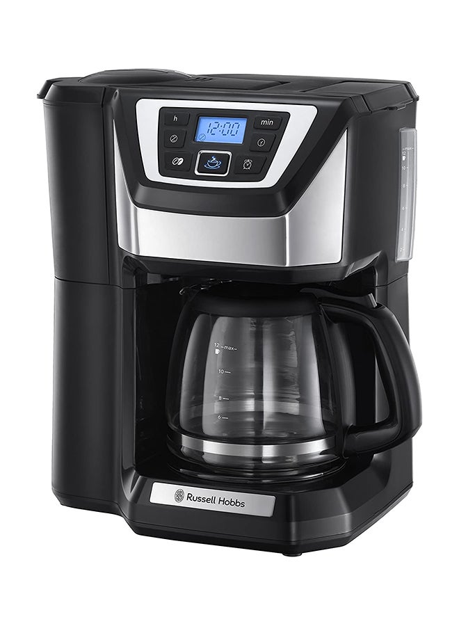 Russell Hobbs Chester Grind And Brew Coffee Machine 1025 W 22000-56 Black/Silver/Clear  - Image 1