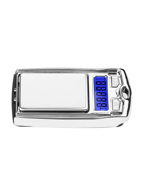 High Precision Portable Electronic Pocket Scale Silver 6.8X3.2X1.8centimeter