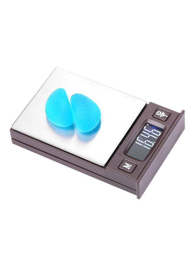 Digital Pocket Scale Brown/Silver 10x6x2cm  - Image 3
