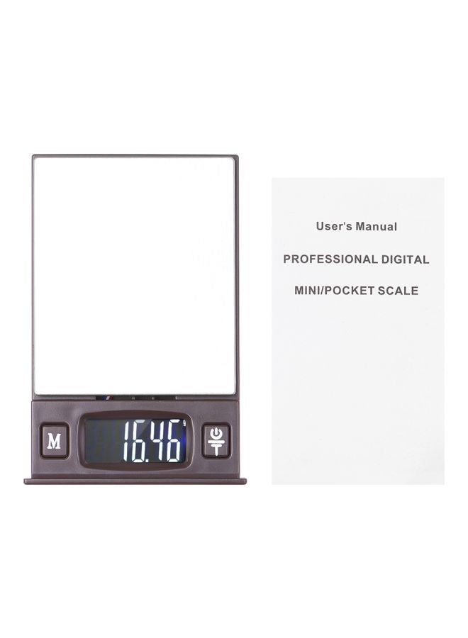 Digital Pocket Scale Brown/Silver 10x6x2cm  - Image 5