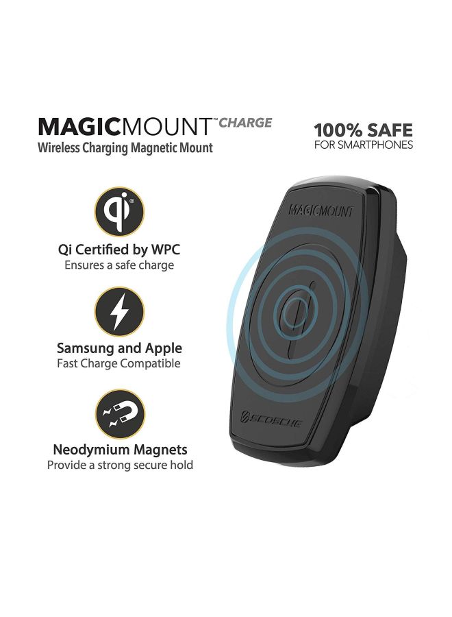 Scosche MagicMount Car Wireless Charging Air Vent Mount Black - Image 2