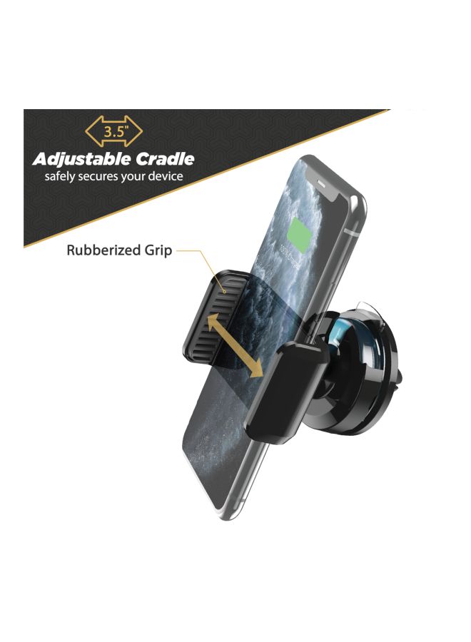 سكوش حامل فريس فري فلو يثبّت على فتحة التّهوية بالسيارة أسود/أزرق/شفاف - Image 2