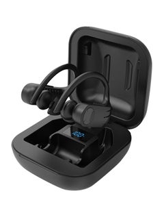 B1 TWS BT Wireless Ear-Hook Earbud With Digital Display Charging Box Black