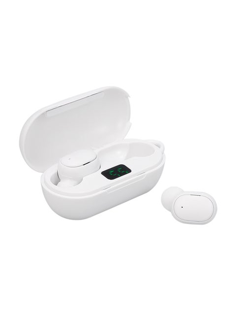 TWS BT Wireless In-Ear Earbud With Digital Display Charging Case White