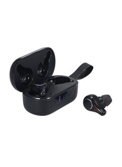 TWS BT 5.0 Wireless In-Ear Earbuds With LED Battery Display Charging Case Black