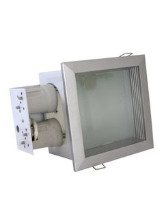 INTERLIGHT Square Ceiling Light Silver/White/Clear 
