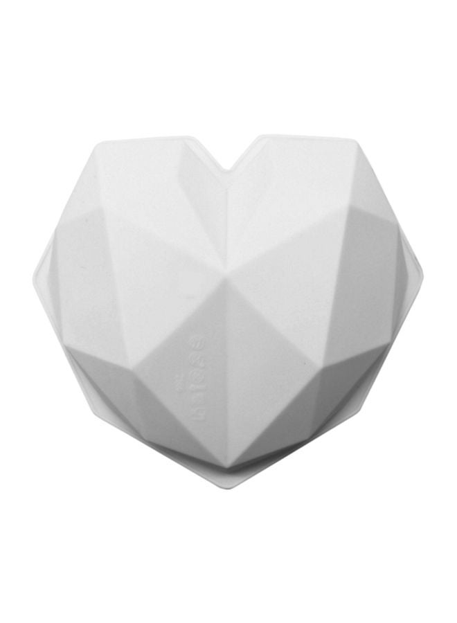 Heart Shaped Mousse Pastry Cake Mold White 20x20x5cm - Image 1