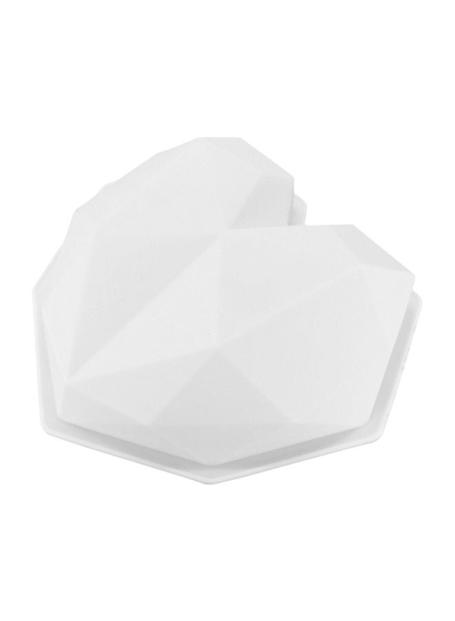 Heart Shaped Mousse Pastry Cake Mold White 20x20x5cm - Image 3