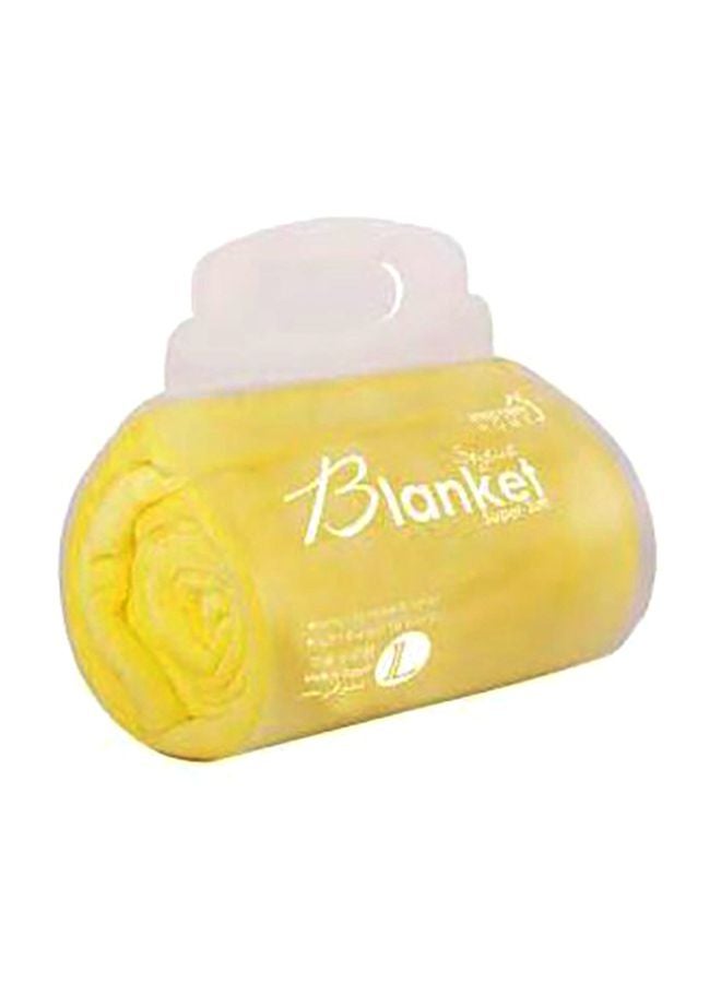 Polyester Stylish Blanket Polyester Yellow Lcm