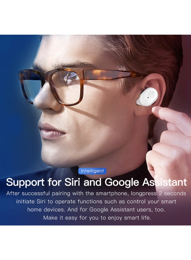 Generic - A7 TWS BT5.0 Wireless In-Ear Earbuds With Charge Box White - Image 1