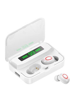 A1S TWS BT Wireless In-Ear Earbud With Digital Display Charging Box White