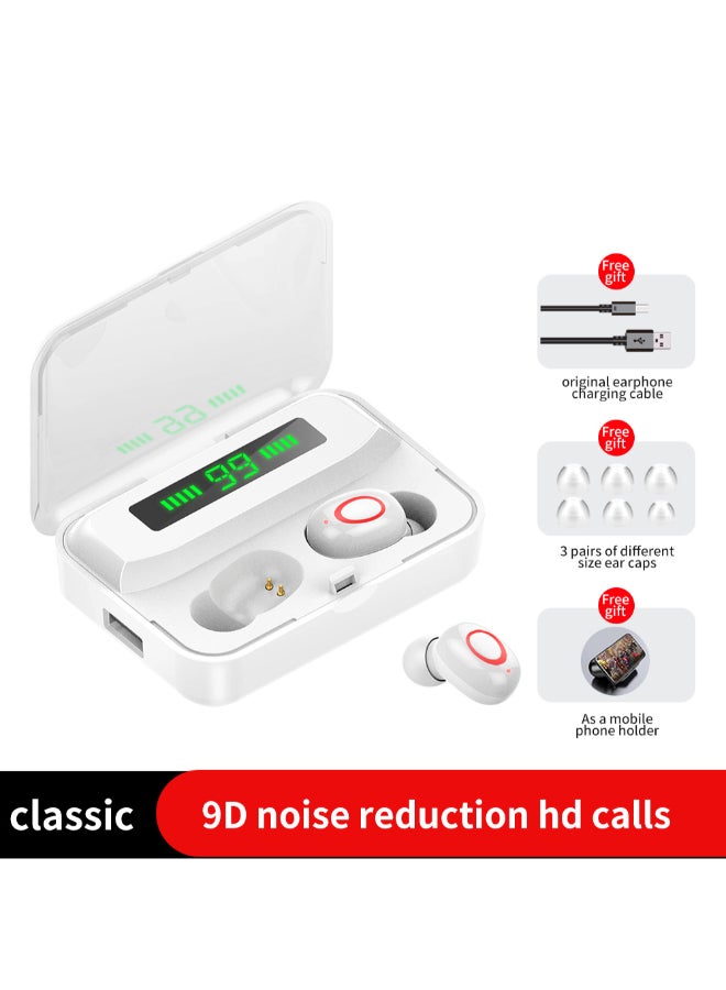 Generic - A1S TWS BT Wireless In-Ear Earbud With Digital Display Charging Box White - Image 1