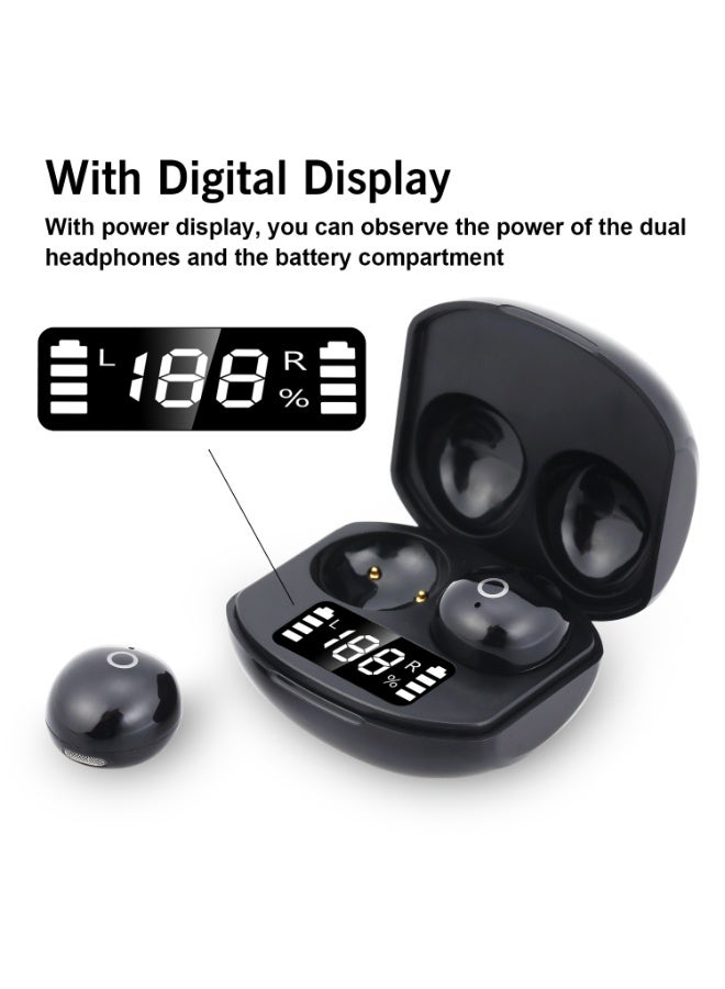 CP9 TWS BT Wireless In-Ear Headphone With Display Charging Box Black