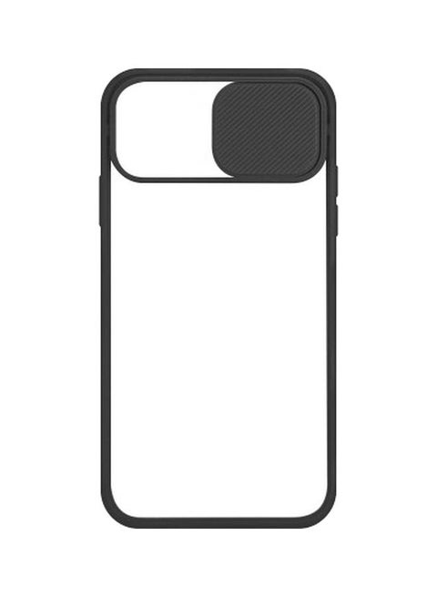Skin Case With Slide Camera Cover For Apple iPhone 11 Black/Clear