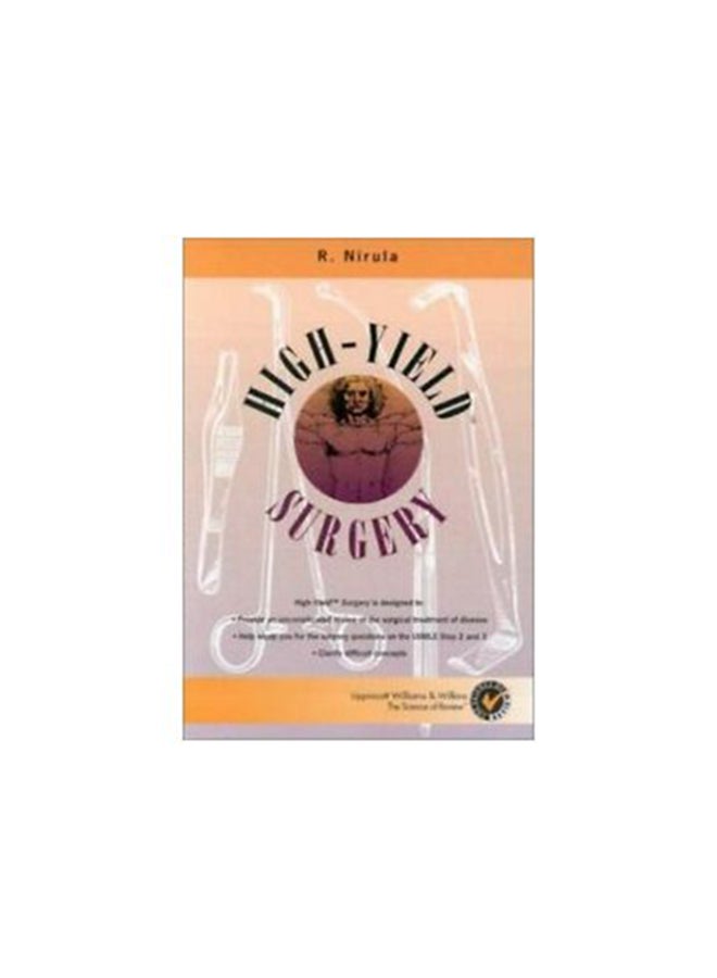 High-Yield Surgery Paperback English by R. Nirula and Nirula 