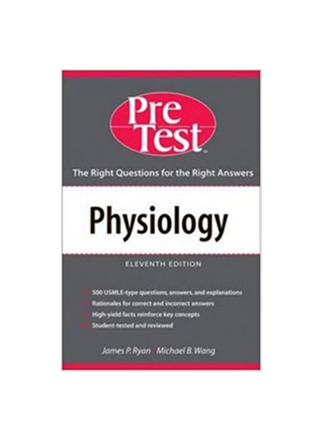 Physiology: Pretest Self Assessment And Review Paperback English by James P. Ryan 