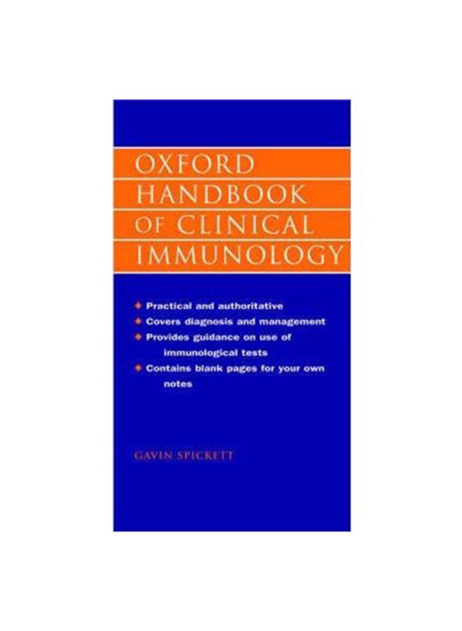 Oxford Handbook of Clinical Immunology Flexi Bound English by Gavin Spickett - 36335 