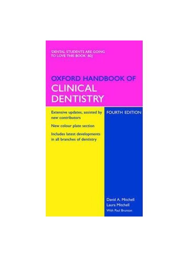 Oxford Handbook of Clinical Dentistry Flexi Bound English by Mitchell, David - 38316 