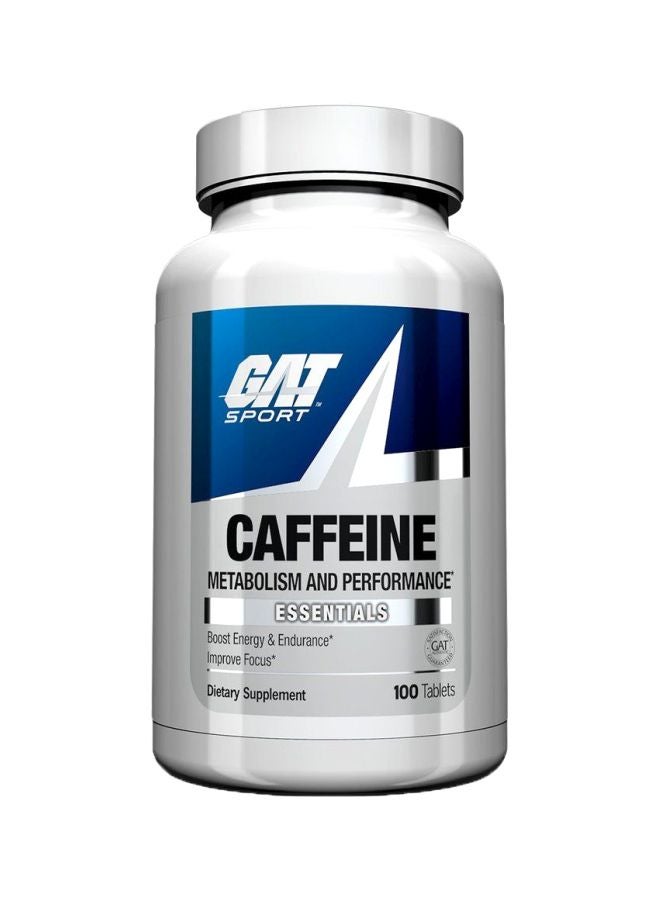 GAT Essentials Caffeine Dietary Supplement - 100 Tablets 