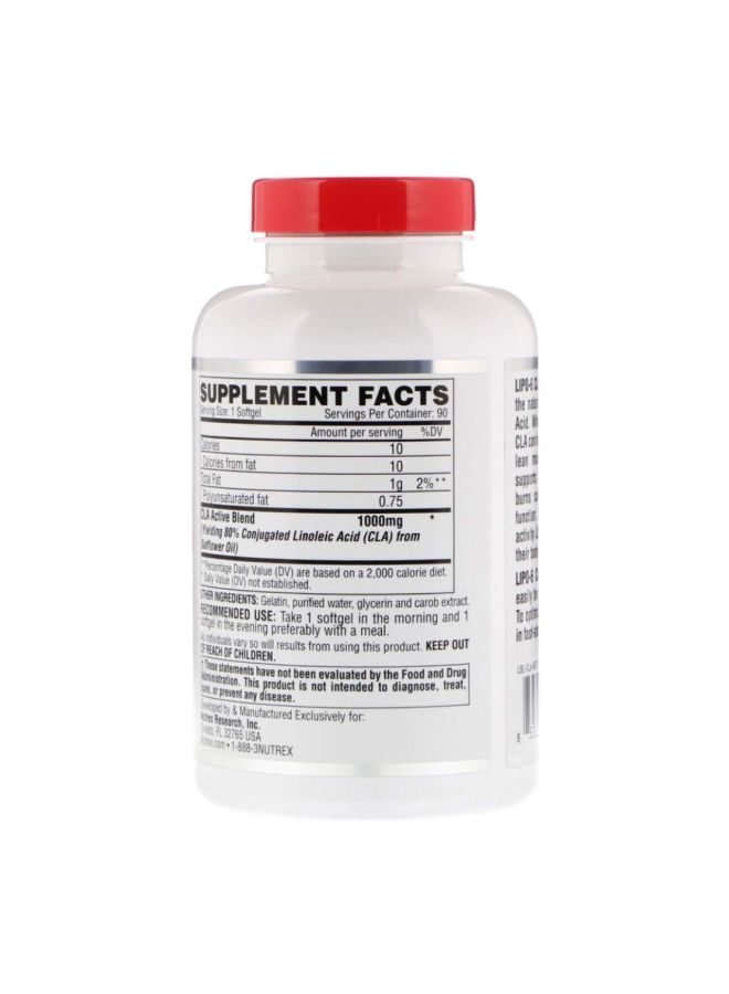 Nutrex Research Lipo 6 CLA Dietary Supplement - 90 Softgels - Image 2