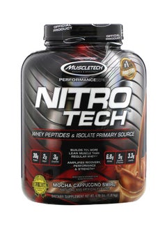 Nitro Tech  Whey Peptides And Isolate Primary Source, Mocha Cappuccino Swirl