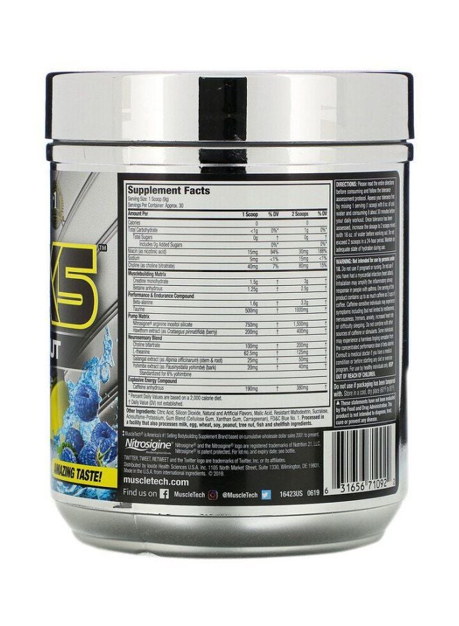MuscleTech - Vapor X5 Next Gen PreWorkout Muscle Strength And Endurance 228g - Image 1