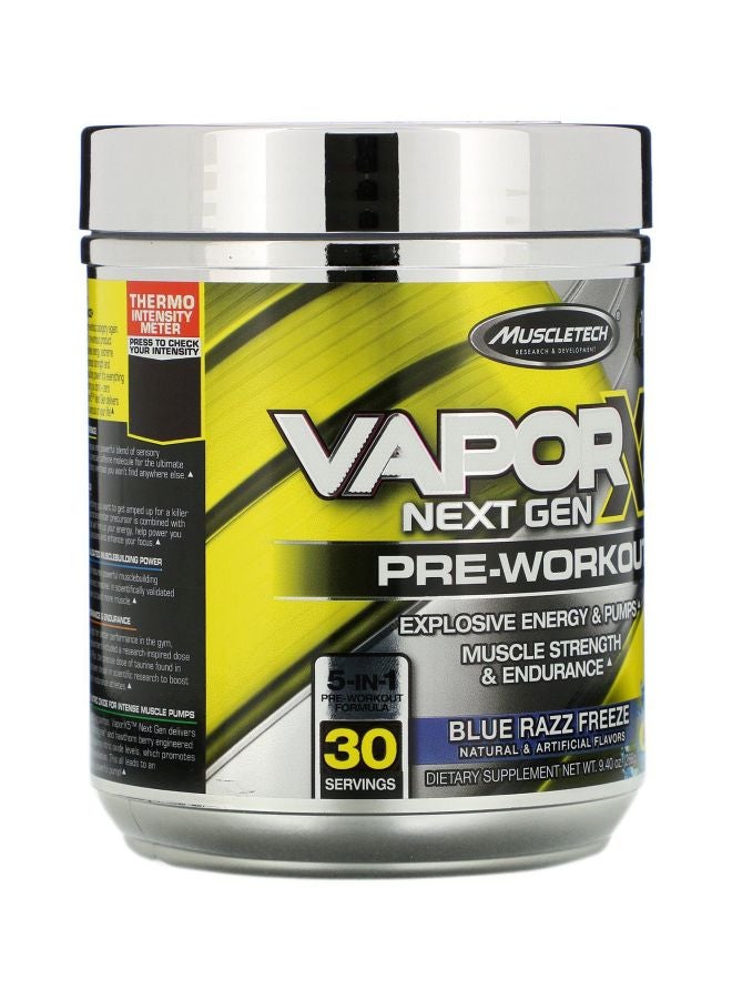 MuscleTech VaporX5 Next Gen Pre-Workout Dietary Supplement - Blue Raspberry Fusion 228g - Image 3