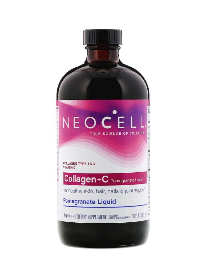 NEOCELL Collagen + C Pomegranate Liquid Dietary Supplement  - Image 1