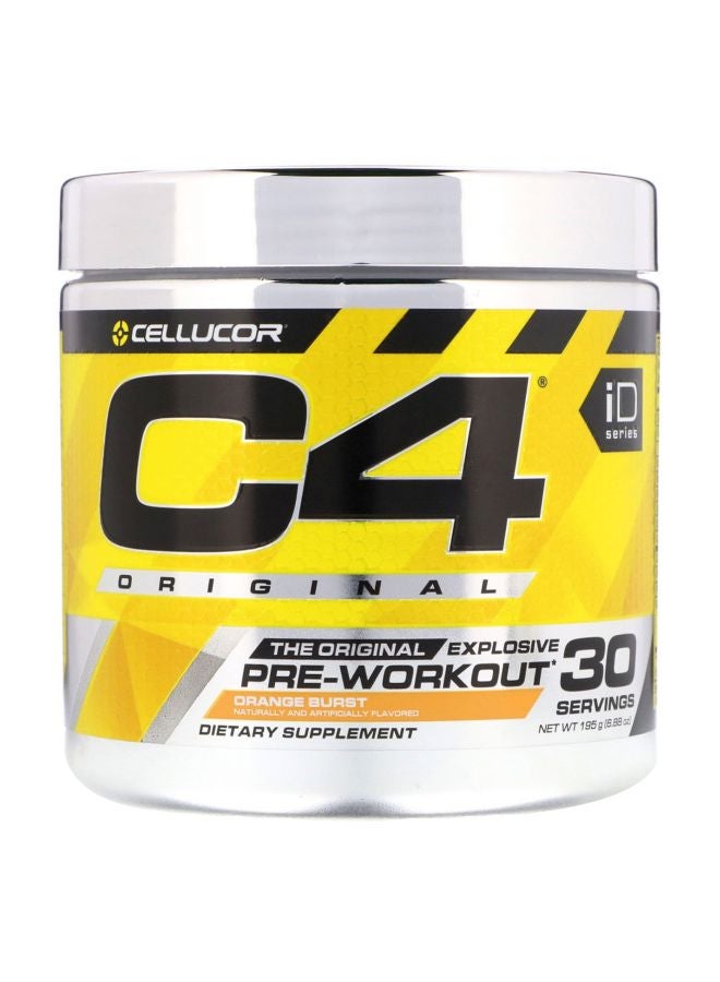 CELLUCOR - C4 Original Explosive Pre-Workout - Orange Burst - 30 Servings - Image 1