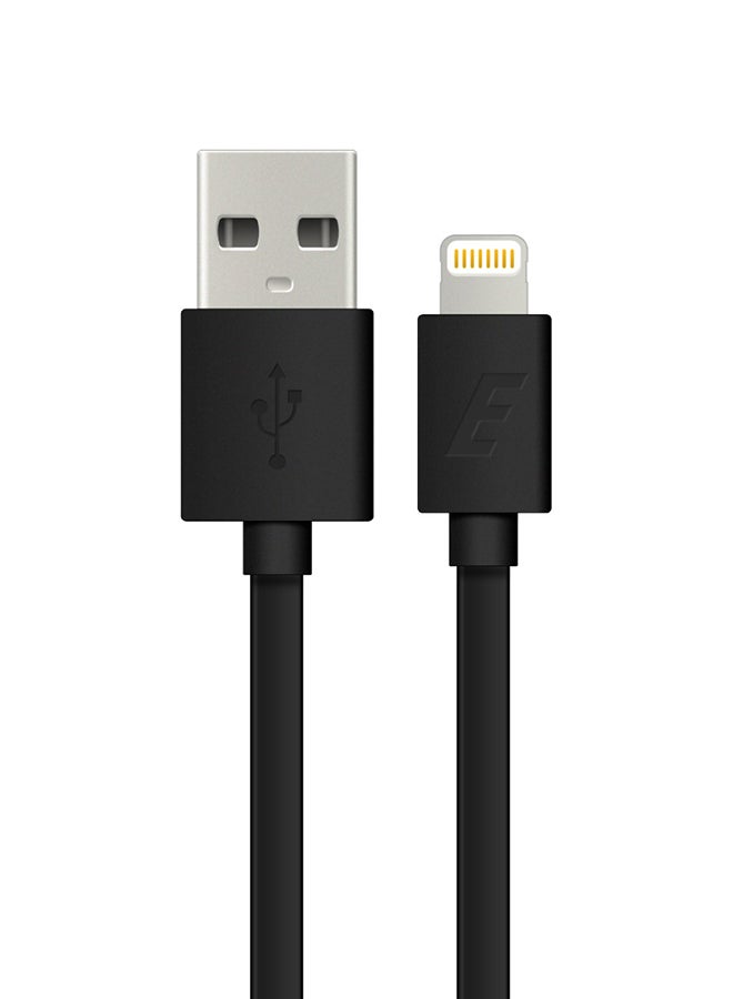 2.4A High Tech Ultra Fast MFi Certified Flat Charging Cable For Apple iPhone/iPod/iPad/iPhone X/ XR/11/11 Pro/11 Pro Max Black