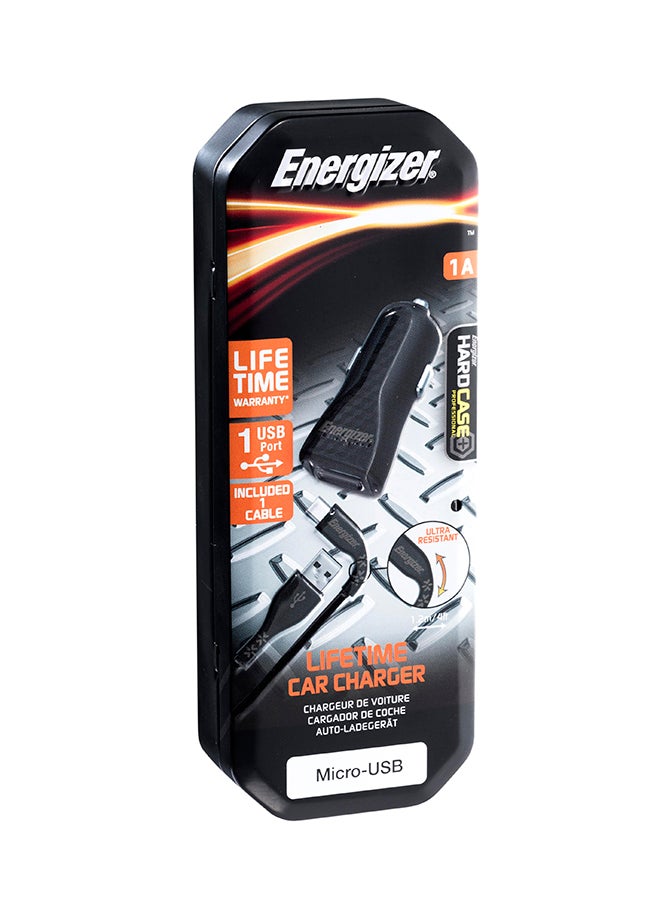 Energizer Fast Charging Car Charger Kit With Double Braided Micro-USB Cable Black/Silver  - Image 5
