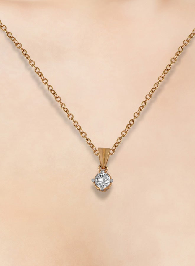 STARGEMS - 0.44 Ct Diamond Solitaire Pendant - Image 1