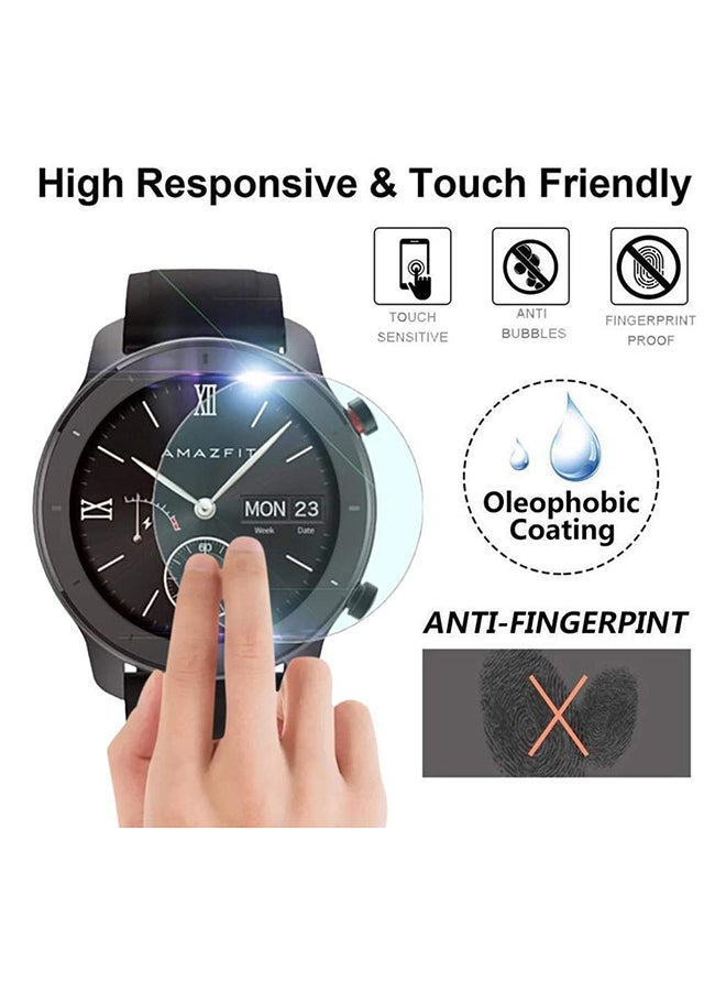 3-Piece TPU Full Coverage  Soft Ultra Thin Anti Shock Screen Protector For Amazfit GTR 47mm Clear - v1592298659/N38477959A_4