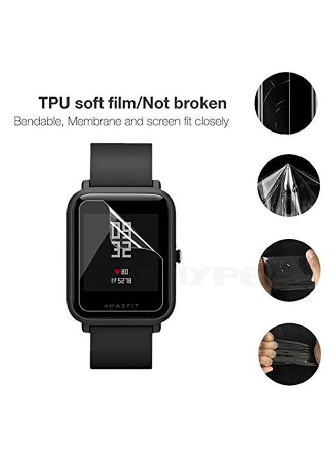 Foxcon 3-Piece Soft Ultra Thin Anti Shock Screen Protector For Amazfit Bip Lite Clear  - Image 3