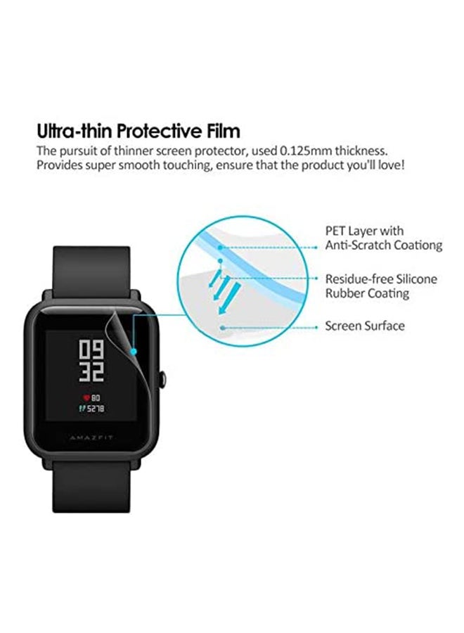 Foxcon 3-Piece Soft Ultra Thin Anti Shock Screen Protector For Amazfit Bip Lite Clear  - Image 4
